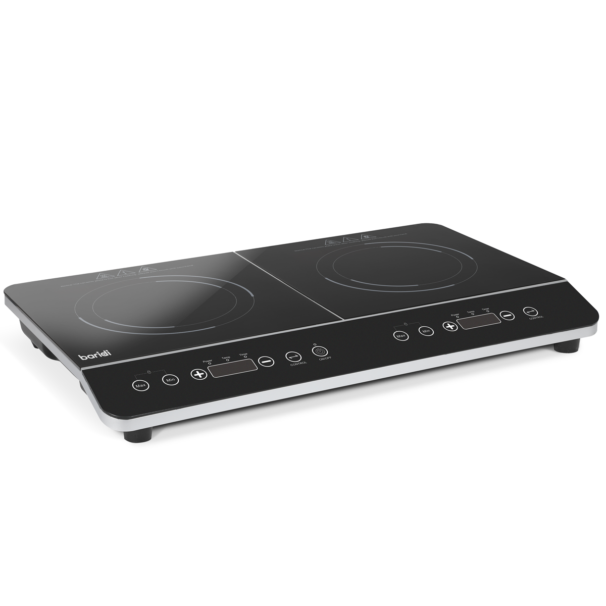 Baridi DH146 Portable Induction Hob with 2 Cooking Zones 60 x 36 x 6.5cm - Black - additional view 4