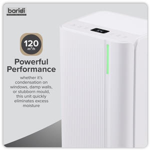 Baridi DH147 Dehumidifier with Digital Display & 24hr Timer 12L - White - additional view 15
