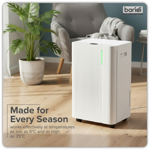 Baridi DH147 Dehumidifier with Digital Display & 24hr Timer 12L - White - additional view 10
