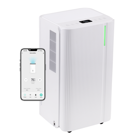 Baridi DH147 Dehumidifier with Digital Display & 24hr Timer 12L - White - additional view 2