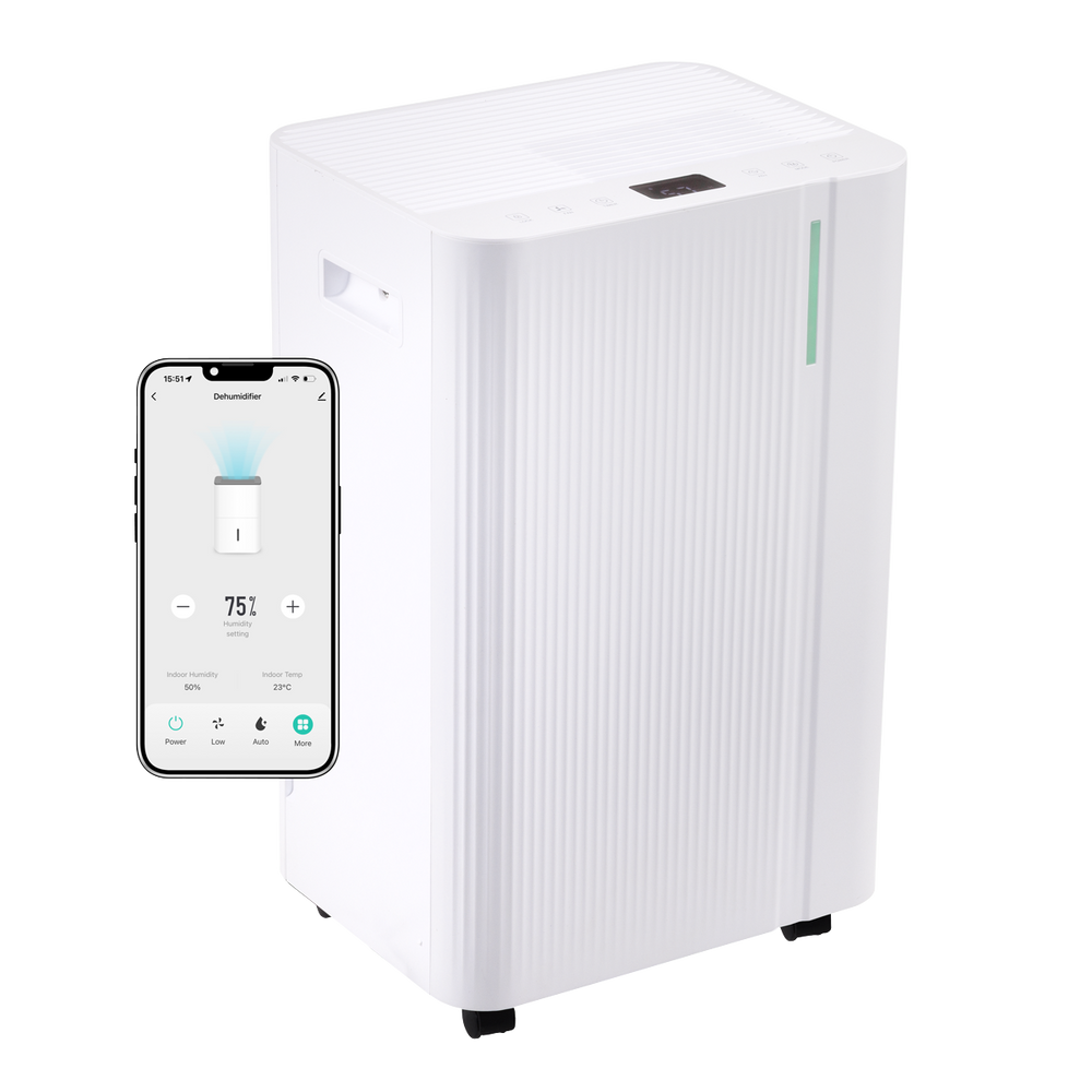 Baridi DH148 Dehumidifier with Digital Display & 24hr Timer 20L - White - additional view 3