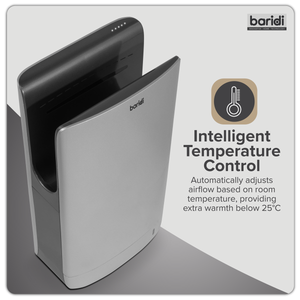 Baridi DH150 Hand Dryer with HEPA Filter & Auto-Sensor 1750W/230V - Silver - additional view 8