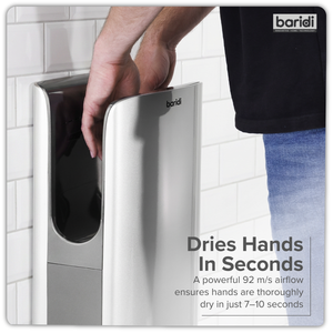Baridi DH150 Hand Dryer with HEPA Filter & Auto-Sensor 1750W/230V - Silver - additional view 14