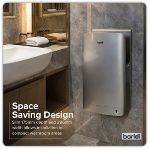 Baridi DH150 Hand Dryer with HEPA Filter & Auto-Sensor 1750W/230V - Silver - additional view 9