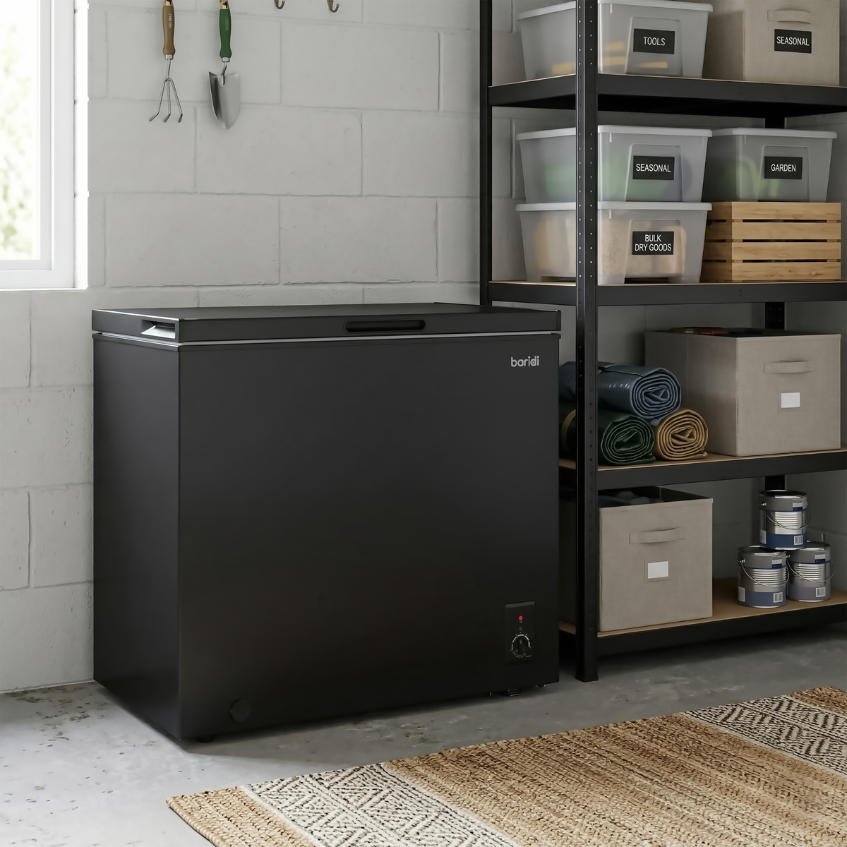 Baridi DH151 Freestanding Chest Freezer 199L Capacity - Black - additional view 10