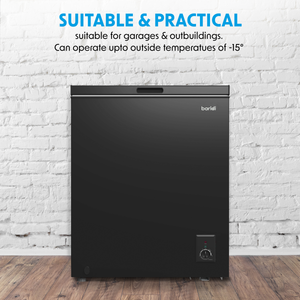 Baridi DH152 Freestanding Chest Freezer 142L Capacity - Black - additional view 5