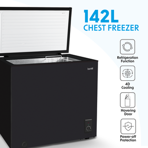 Baridi DH152 Freestanding Chest Freezer 142L Capacity - Black - additional view 6