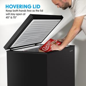 Baridi DH153 Freestanding Chest Freezer 99L Capacity - Black - additional view 3