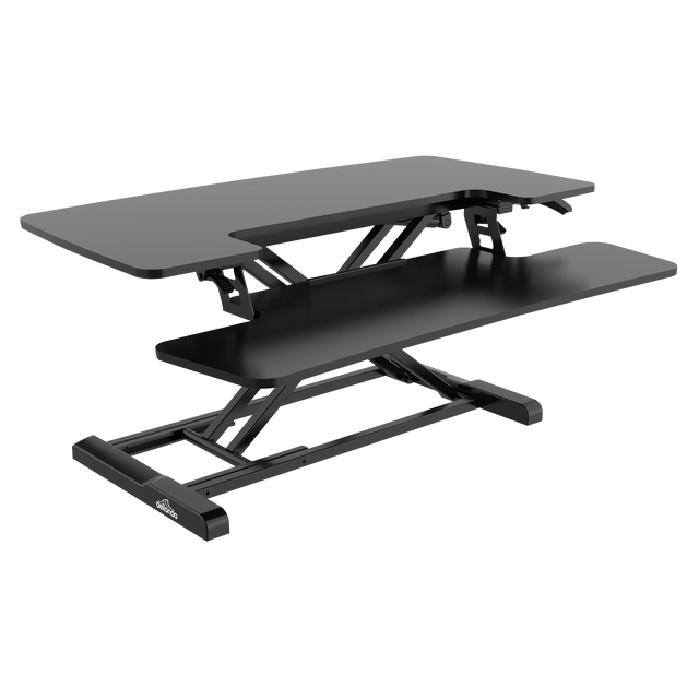 Dellonda DH15 89cm Adjustable-Height Standing Desk Riser 15kg Capacity