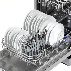Baridi DH166 Slimline Freestanding Dishwasher 45cm Wide 10 Place Settings - Silver - additional view 13