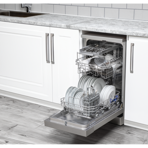Baridi DH166 Slimline Freestanding Dishwasher 45cm Wide 10 Place Settings - Silver - additional view 7