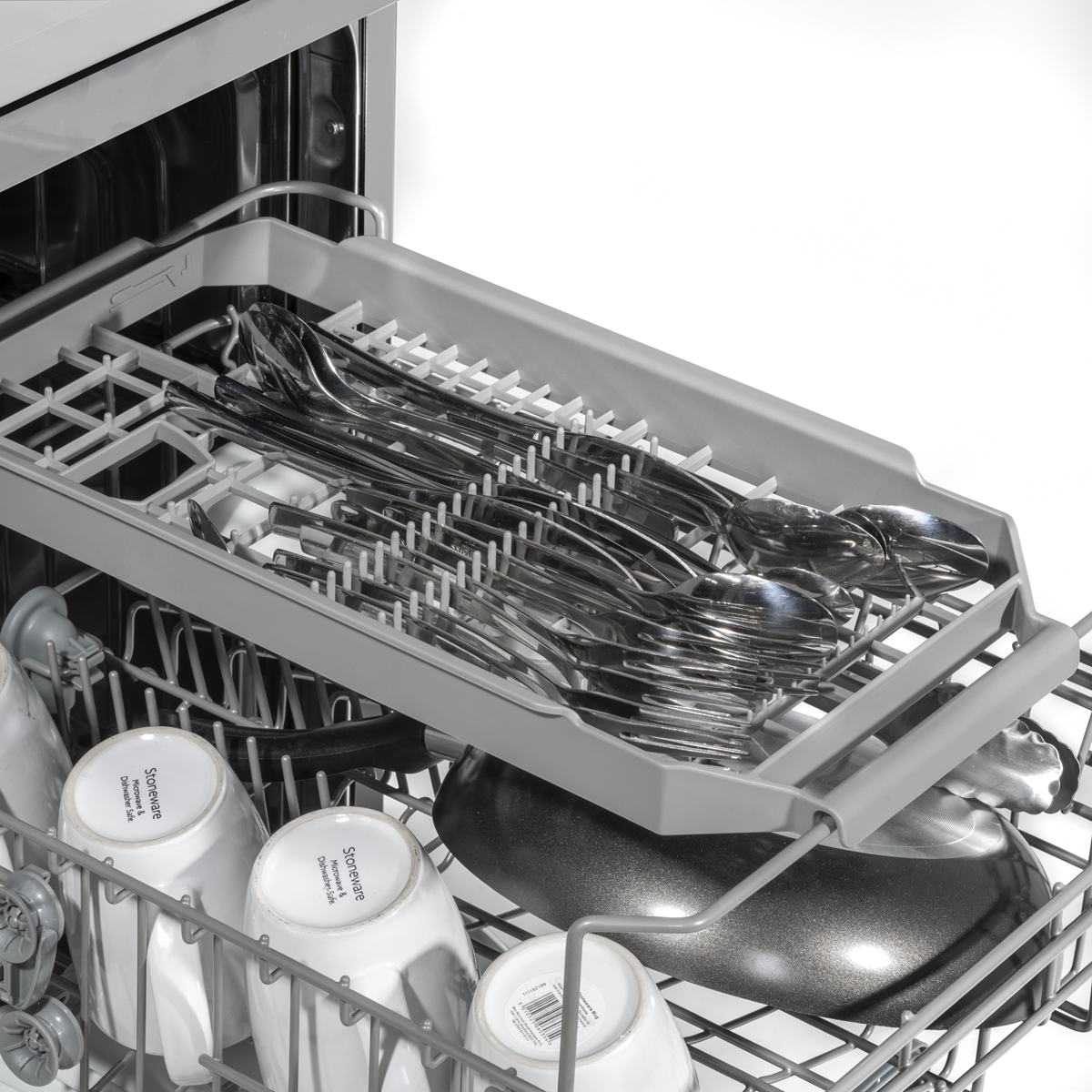 Baridi DH166 Slimline Freestanding Dishwasher 45cm Wide 10 Place Settings - Silver - additional view 11