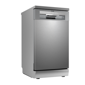 Baridi DH166 Slimline Freestanding Dishwasher 45cm Wide 10 Place Settings - Silver