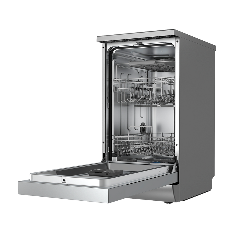 Baridi DH166 Slimline Freestanding Dishwasher 45cm Wide 10 Place Settings - Silver - additional view 4