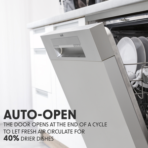 Baridi DH167 Regular Sized Freestanding Dishwasher 60cm Wide 14 Place Settings - Silver - additional view 2