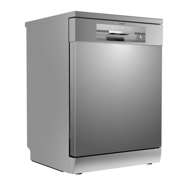 Baridi DH167 Regular Sized Freestanding Dishwasher 60cm Wide 14 Place Settings - Silver