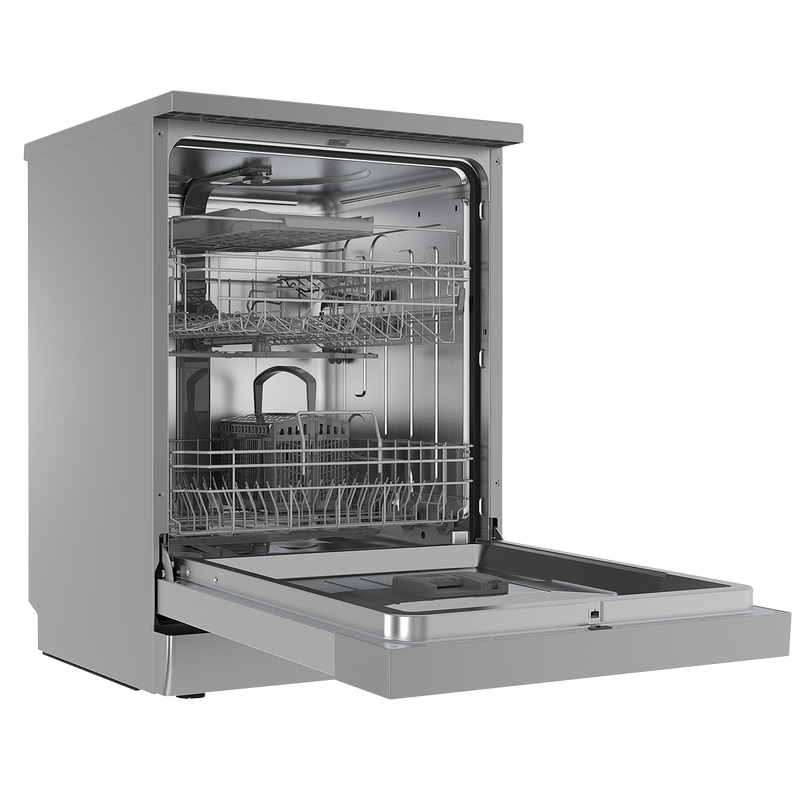Baridi DH167 Regular Sized Freestanding Dishwasher 60cm Wide 14 Place Settings - Silver - additional view 7