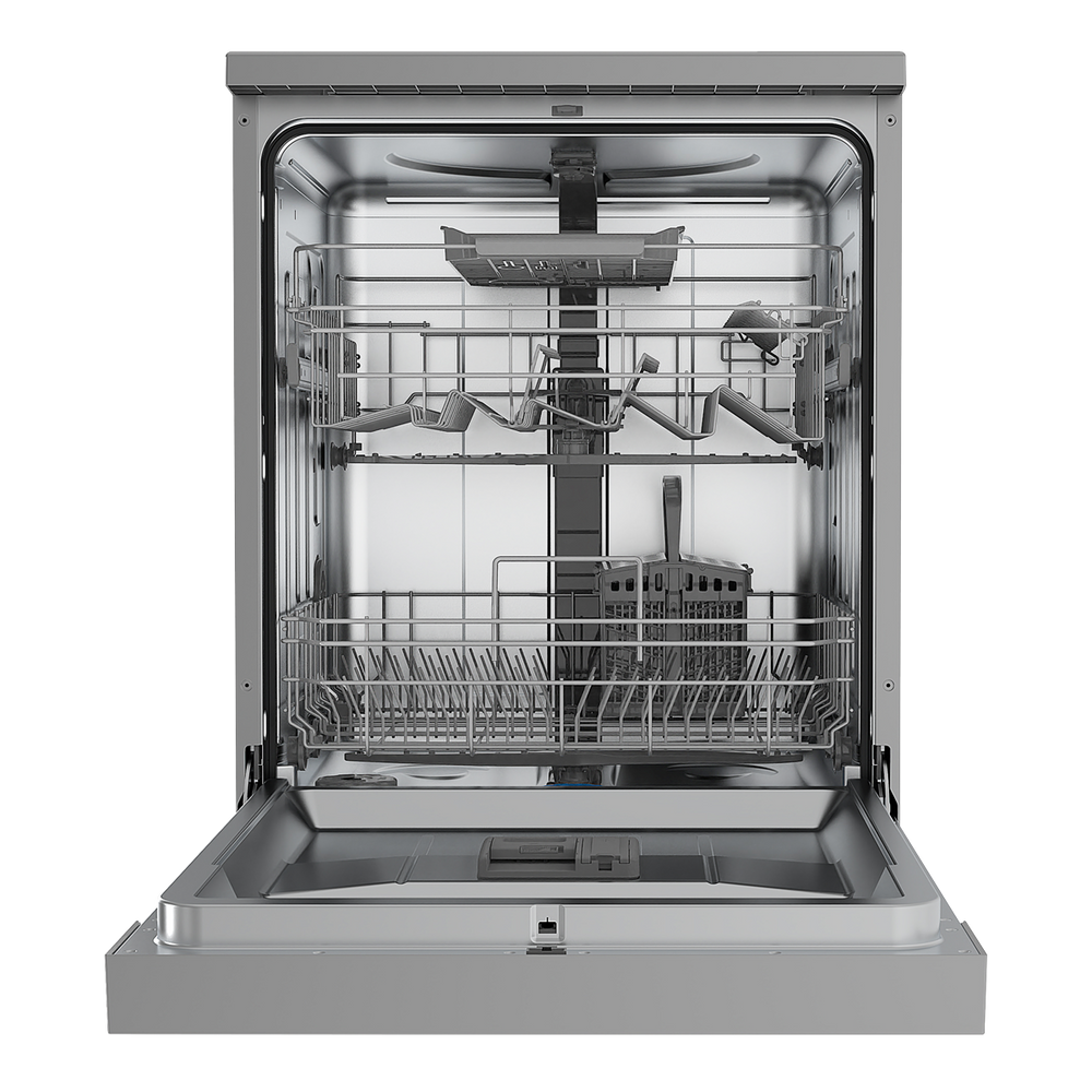 Baridi DH167 Regular Sized Freestanding Dishwasher 60cm Wide 14 Place Settings - Silver - additional view 6