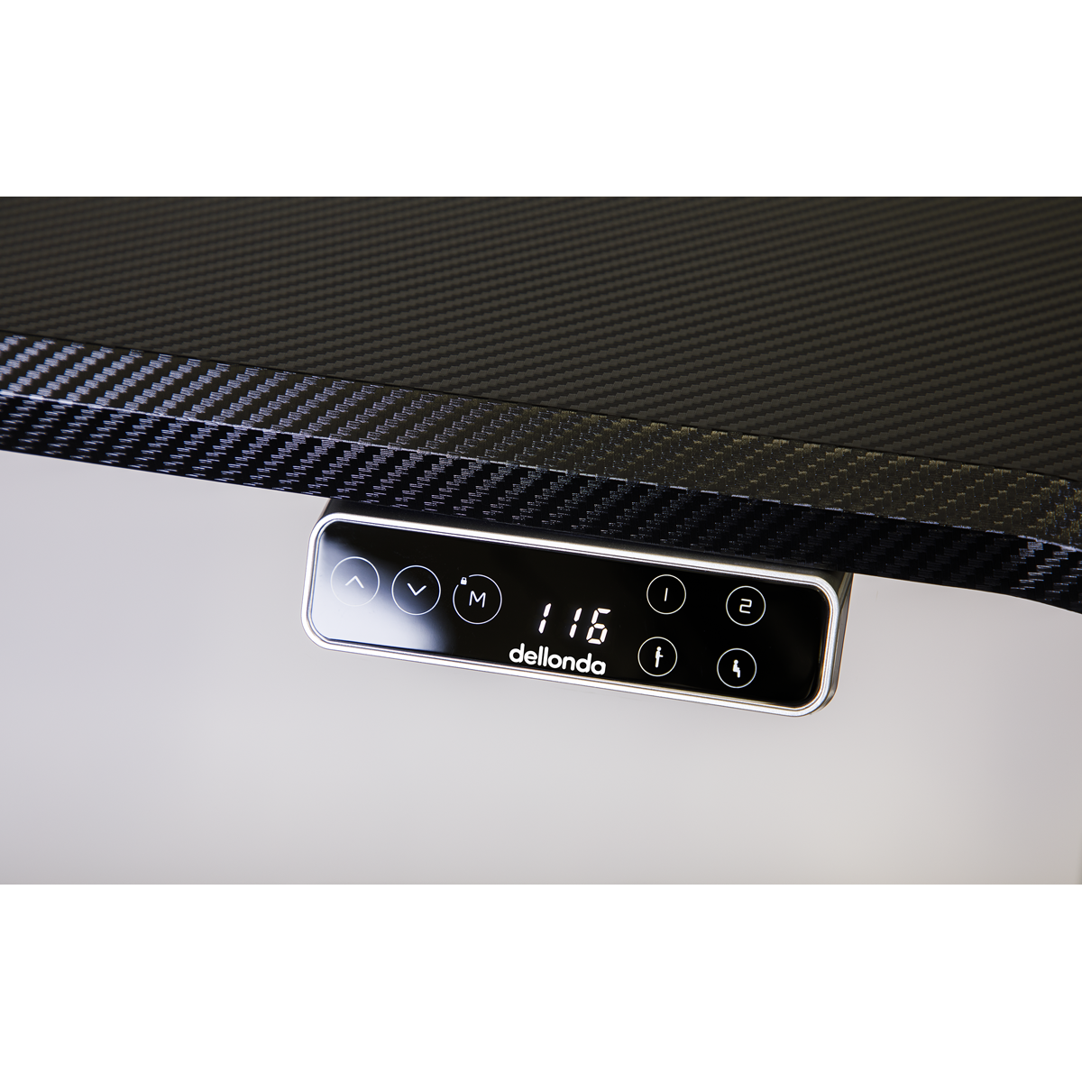 Dellonda DH16 Dual Motor Ultra-Quiet Desk Frame with Digital Controls 100kg Capacity - Black - additional view 6