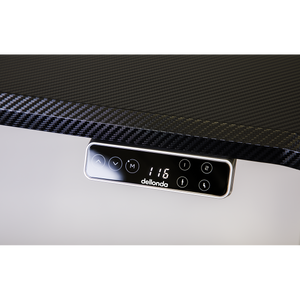 Dellonda DH16 Dual Motor Ultra-Quiet Desk Frame with Digital Controls 100kg Capacity - Black - additional view 6