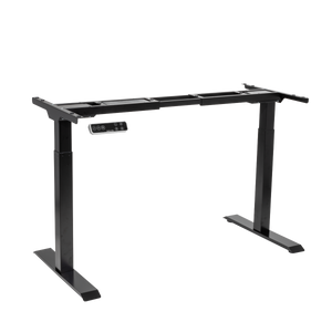 Dellonda DH16 Dual Motor Ultra-Quiet Desk Frame with Digital Controls 100kg Capacity - Black