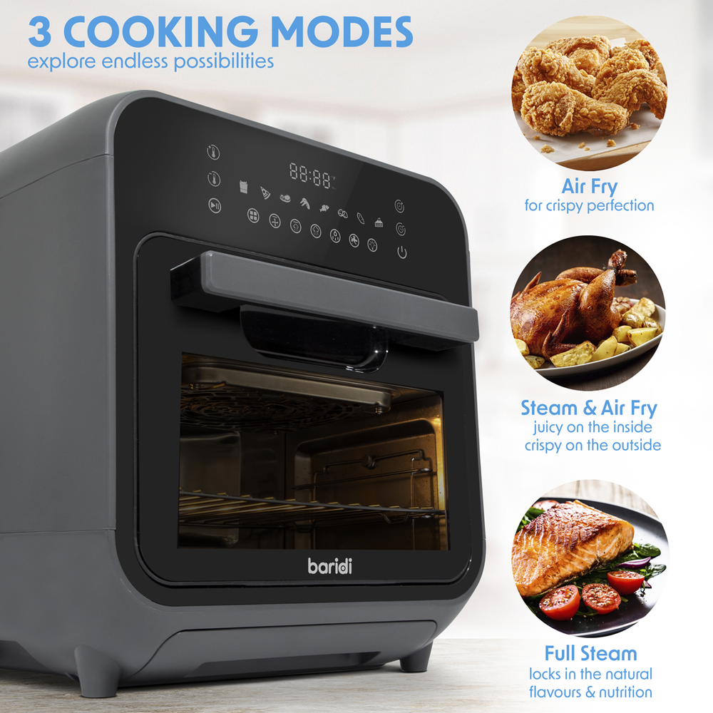 Baridi DH171 Steam Air Fryer Oven 15L Capacity - additional view 10