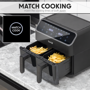 Baridi DH172 Dual Zone Air Fryer 8L with 8-in-1 Functions Touch Controls, Easy-Clean, Black - DH172 - additional view 13