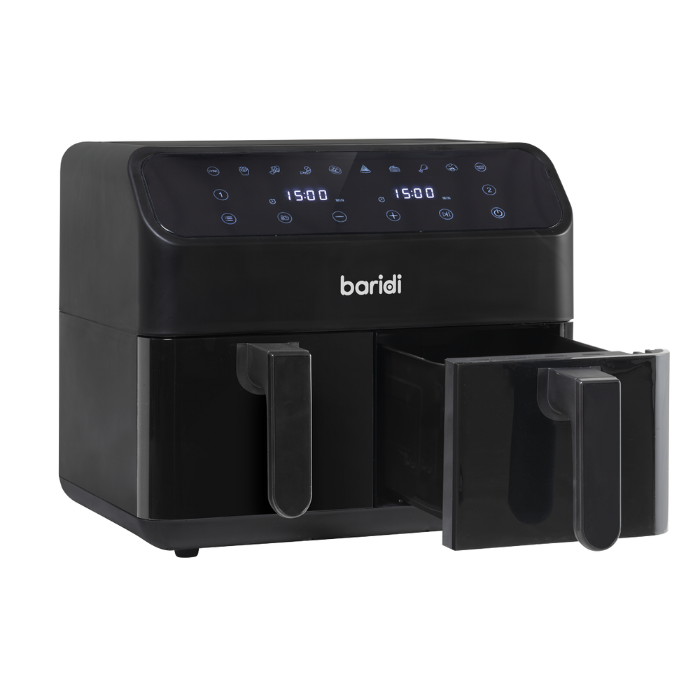 Baridi DH172 Dual Zone Air Fryer 8L with 8-in-1 Functions Touch Controls, Easy-Clean, Black - DH172 - additional view 12