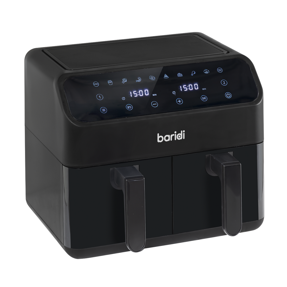 Baridi DH172 Dual Zone Air Fryer 8L with 8-in-1 Functions Touch Controls, Easy-Clean, Black - DH172 - additional view 11