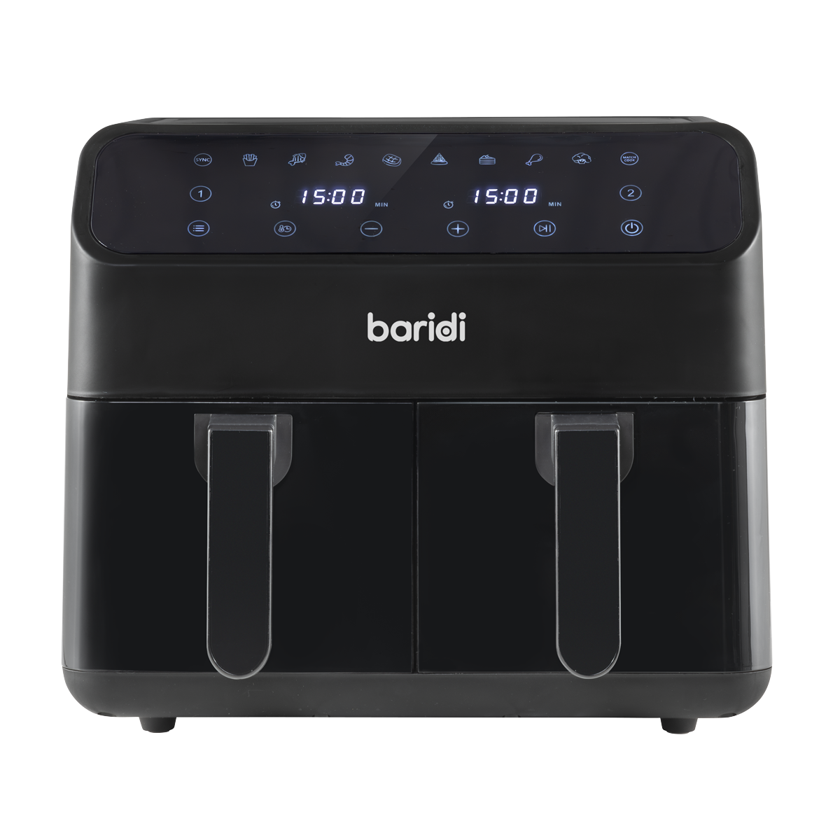 Baridi DH172 Dual Zone Air Fryer 8L with 8-in-1 Functions Touch Controls, Easy-Clean, Black - DH172 - additional view 6
