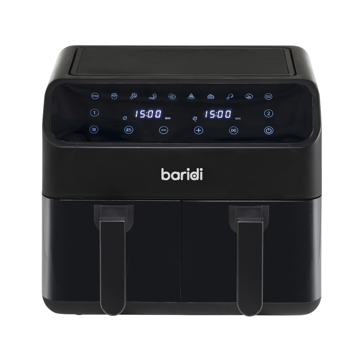 Baridi DH172 Dual Zone Air Fryer 8L with 8-in-1 Functions Touch Controls, Easy-Clean, Black - DH172 - additional view 7