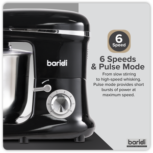 Baridi DH173 1500W Stand Mixer with Accessories 6L - Black - additional view 4