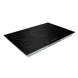 Baridi DH175 Integrated Ceramic Hob with 5 Cooking Zones 77cm - Black Glass - additional view 4