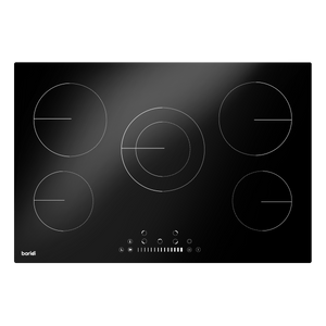 Baridi DH175 Integrated Ceramic Hob with 5 Cooking Zones 77cm - Black Glass - additional view 5