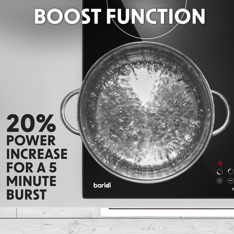 Baridi DH176 Integrated Induction Hob with 4 Cooking Zones 60cm 6800W Output - additional view 8