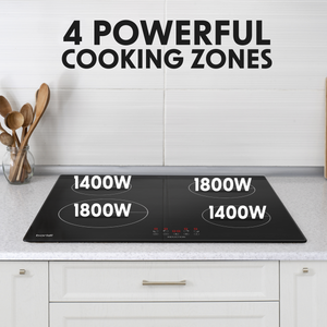 Baridi DH176 Integrated Induction Hob with 4 Cooking Zones 60cm 6800W Output - additional view 6