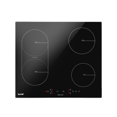 Baridi DH178 Integrated Induction Hob with 4 Cooking Zones & Bridge Zone 60cm 2800W Output