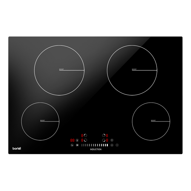 Baridi DH179 Integrated Induction Hob with 4 Cooking Zones 77cm 7200W Output