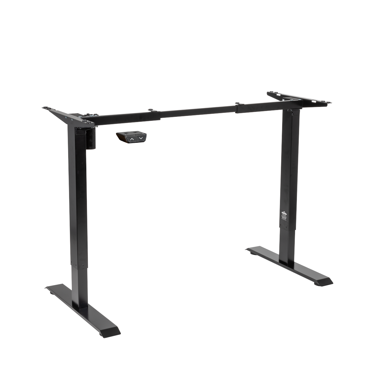 Dellonda DH17 Single Motor Ultra-Quiet Adjustable-Height Desk Frame 70kg Capacity - Black