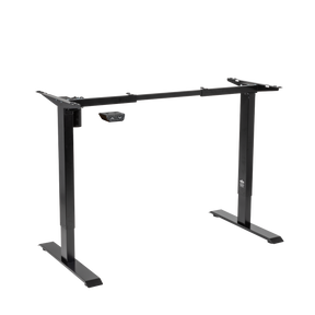 Dellonda DH17 Single Motor Ultra-Quiet Adjustable-Height Desk Frame 70kg Capacity - Black