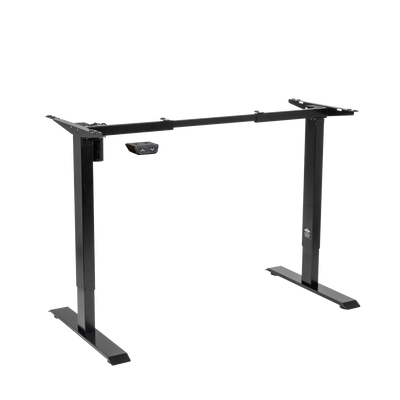 Dellonda DH17 Single Motor Ultra-Quiet Adjustable-Height Desk Frame 70kg Capacity - Black