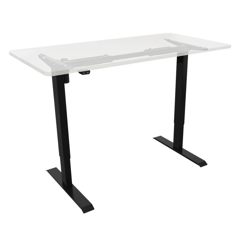 Dellonda DH17 Single Motor Ultra-Quiet Adjustable-Height Desk Frame 70kg Capacity - Black - additional view 3