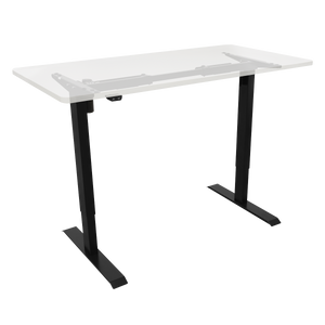 Dellonda DH17 Single Motor Ultra-Quiet Adjustable-Height Desk Frame 70kg Capacity - Black - additional view 3