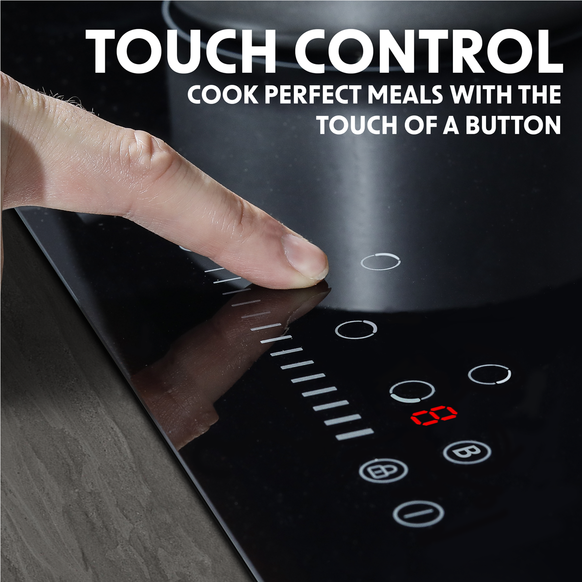 Baridi DH180 Integrated Induction Hob with 5 Cooking Zones 90cm 9300W Output - additional view 9