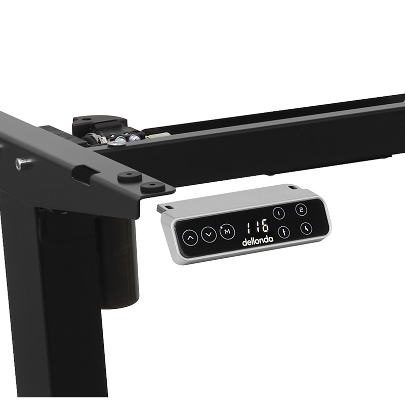 Dellonda DH18 Single Motor Ultra-Quiet Adjustable-Height Desk Frame with Digital Control Panel 70kg - additional view 3