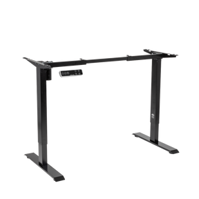 Dellonda DH18 Single Motor Ultra-Quiet Adjustable-Height Desk Frame with Digital Control Panel 70kg Capacity - Black