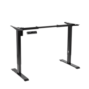 Dellonda DH18 Single Motor Ultra-Quiet Adjustable-Height Desk Frame with Digital Control Panel 70kg Capacity - Black