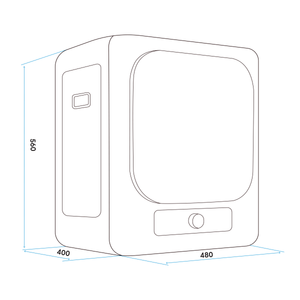 Baridi DH192 Tabletop Tumble Dryer with Analogue Controls 2.5kg Capacity - White - additional view 11