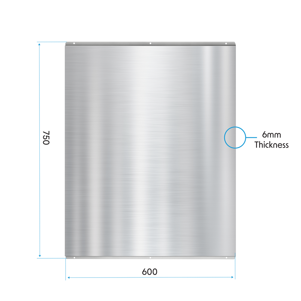 Baridi DH193 Splashback for Cooker Hoods 60 x 75cm - Stainless Steel - additional view 6