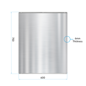 Baridi DH193 Splashback for Cooker Hoods 60 x 75cm - Stainless Steel - additional view 6